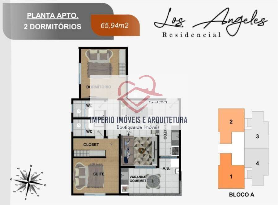 Apartamento, 2 quartos - Foto 2