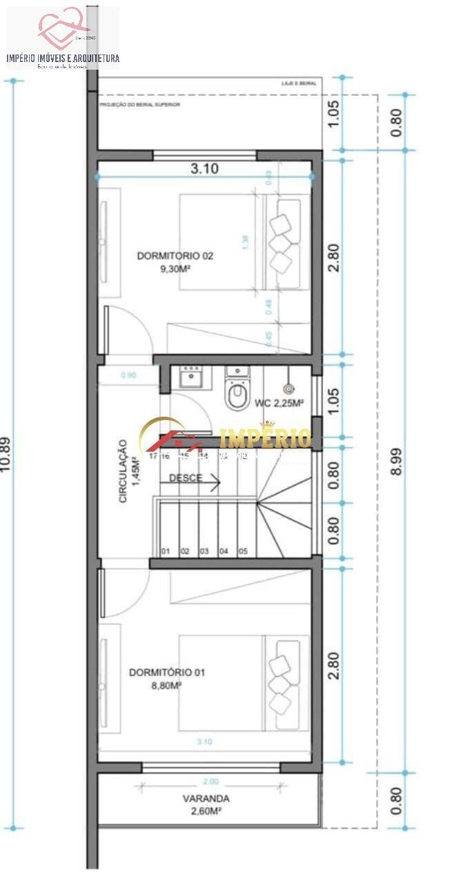 Sobrado, 59 m² - Foto 7